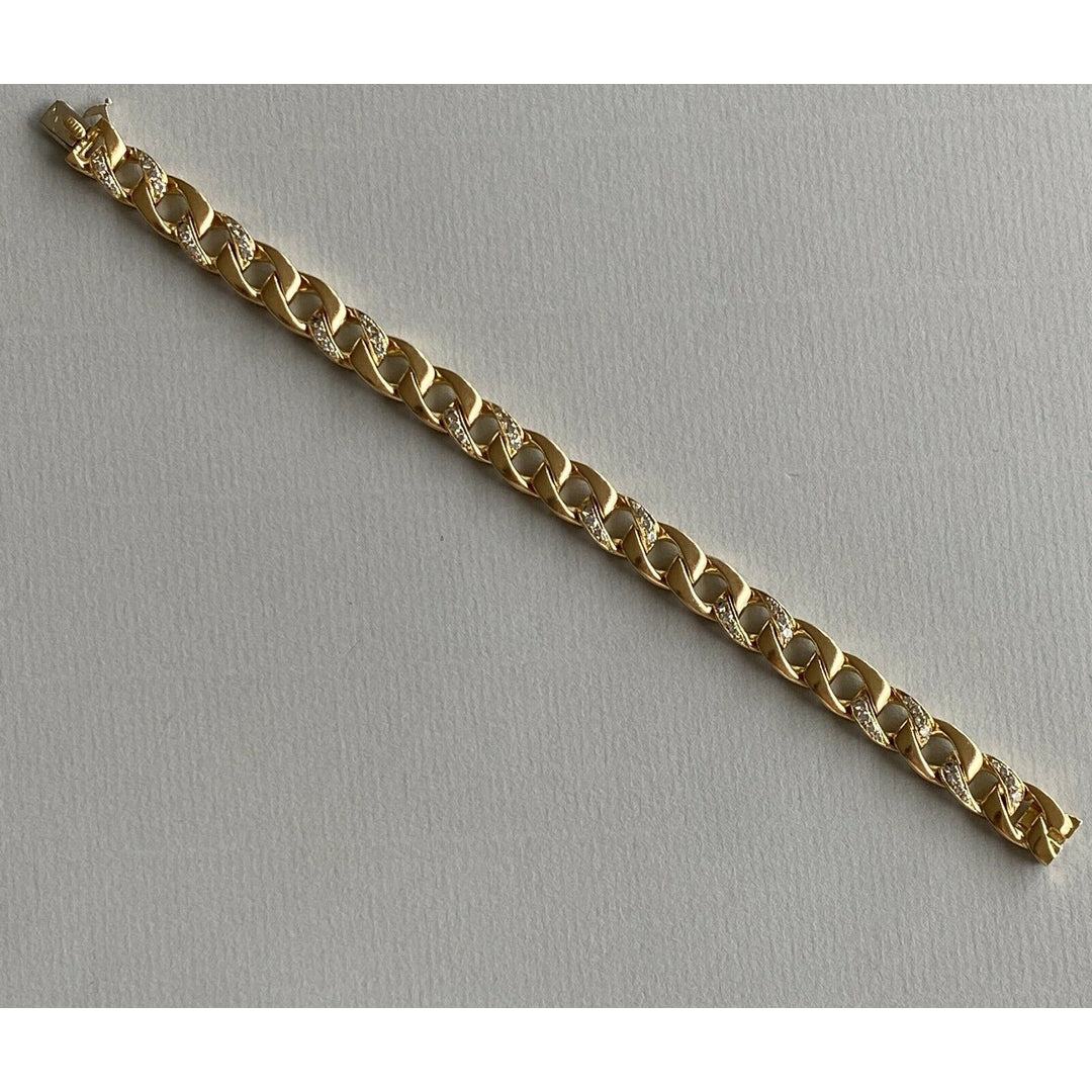 Bracelet or jaune 18K et diamants CARTIER