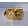 BRACELET ARTICULÉ OR JAUNE 18K EPOQUE MILIEU XIX ÈME