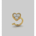 Clou De Nez En Or Massif 14K Avec Diamant Cadeau D'Anniversaire