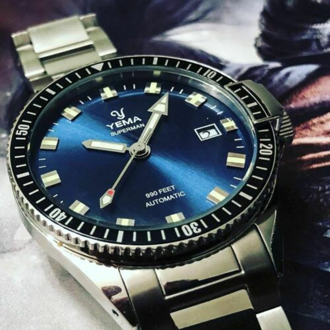 Montre Yema Superman Automatique Blue Lagoon